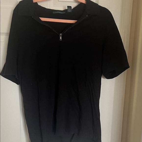 Perry Ellis Other - Perry Ellis Black Men’s Short Sleeve Top with quarter zip